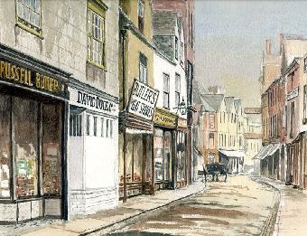 Old St Ebbes after a photograph by Henry Taunt.