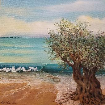 Sea and Olive Tree