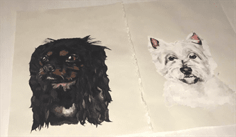 paintings of dogs 