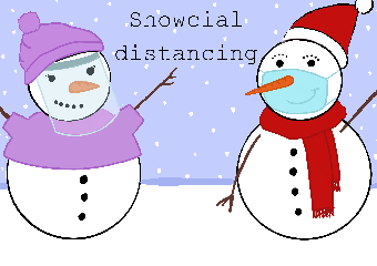 Snowcial distancing 