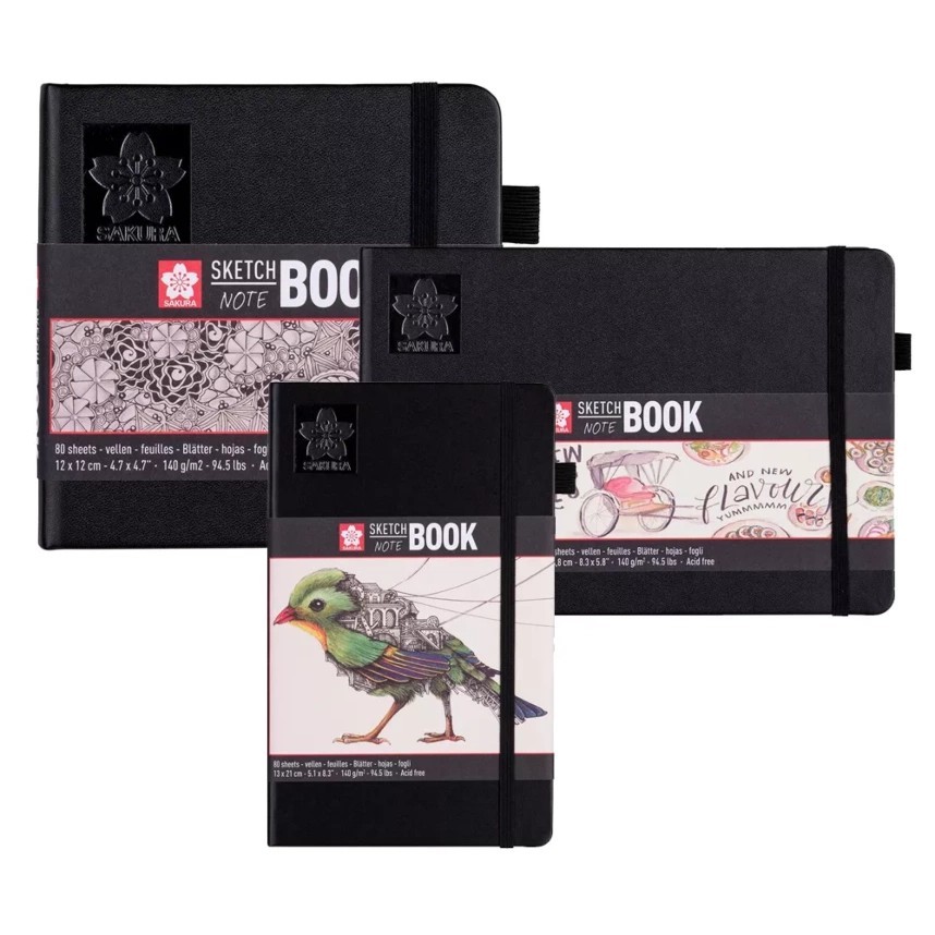 Sakura Sketch Note Book | Hardback - Cream Paper Sakura Sketch Note Book | Hardback - Cream Paper