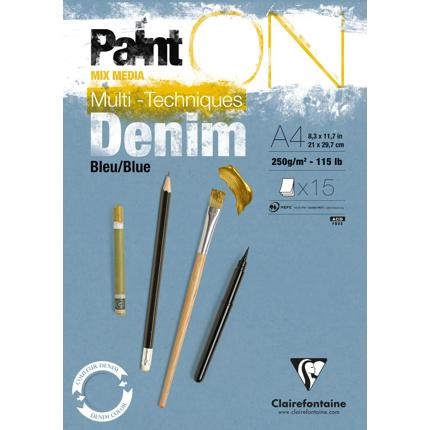 PaintOn Pad 250gsm Denim Blue (15sh) PaintOn Pad 250gsm Denim Blue (15sh)