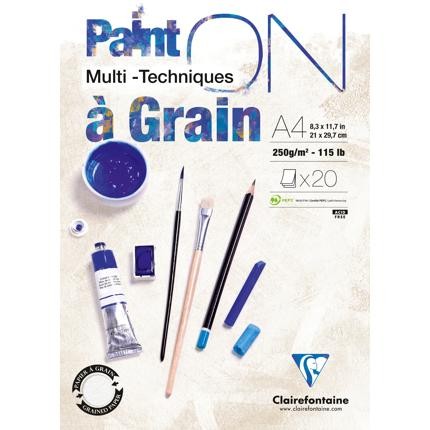 PaintOn Pad 250gsm à Grain (20sh) PaintOn Pad 250gsm à Grain (20sh)