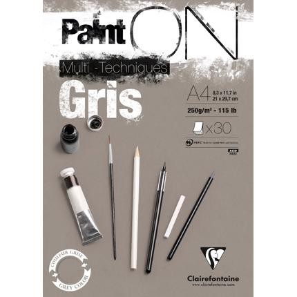 PaintOn Pad 250gsm Grey (30sh) PaintOn Pad 250gsm Grey (30sh)