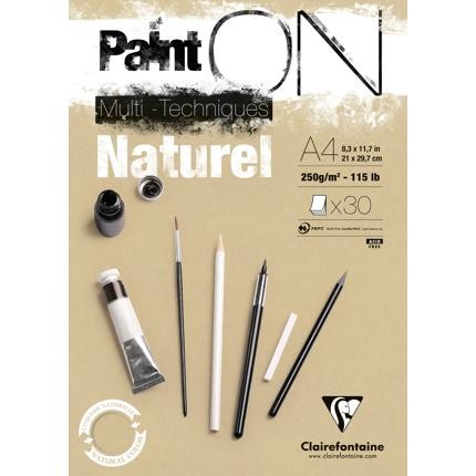 PaintOn Pad 250gsm Natural (30sh) PaintOn Pad 250gsm Natural (30sh)