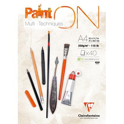 PaintOn Pad 250gsm White (40sh) PaintOn Pad 250gsm White (40sh)