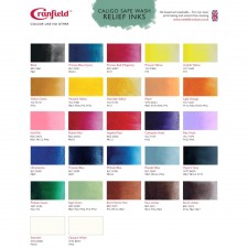 caligo safe wash relief ink colour chart