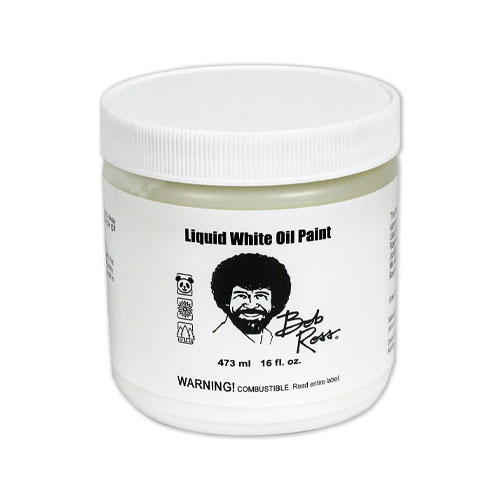 Bob Ross 237ml [old 250ml] Liquid Oil Paint WHITE EA0027