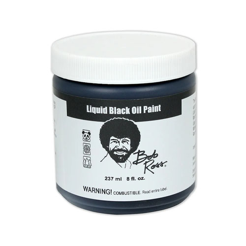 Bob Ross 237ml Liquid  Oil Paint BLACK