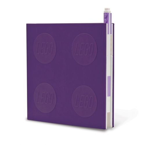 Lego 2.0 Locking Notebook with Gel Pen: Lavender
