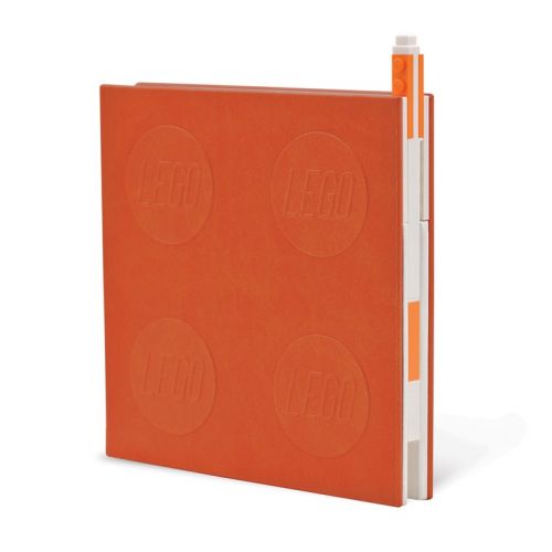 Lego 2.0 Locking Notebook with Gel Pen: Orange