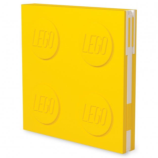 Yellow: Lego 2.0 Locking Notebook with Gel Pen