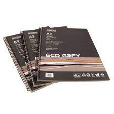 A3 Eco Grey Spiral Sketchbook
