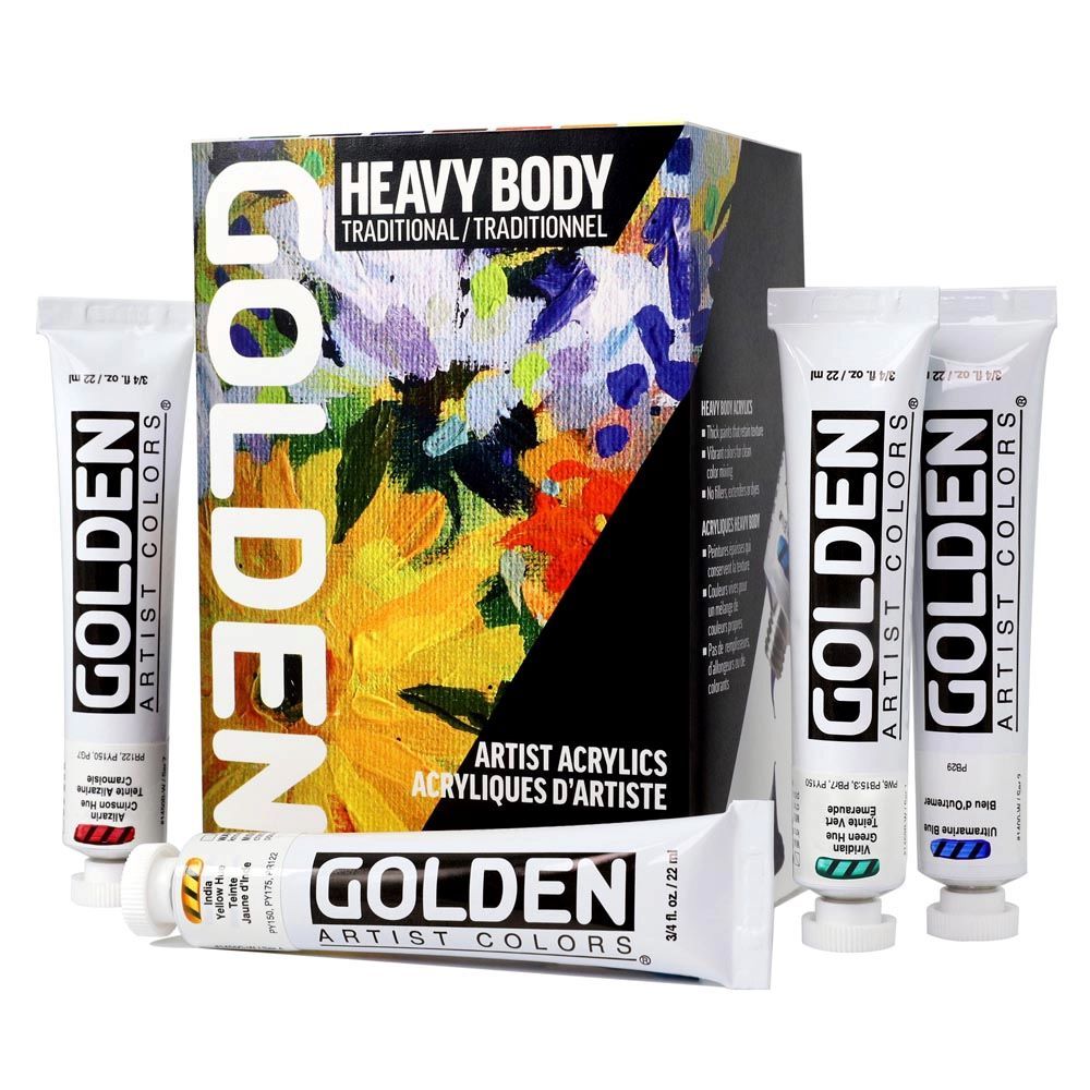 Golden Acrylics Heavy Body Traditional Set 7x22ml Golden Acrylics Heavy Body Traditional Set 7x22ml