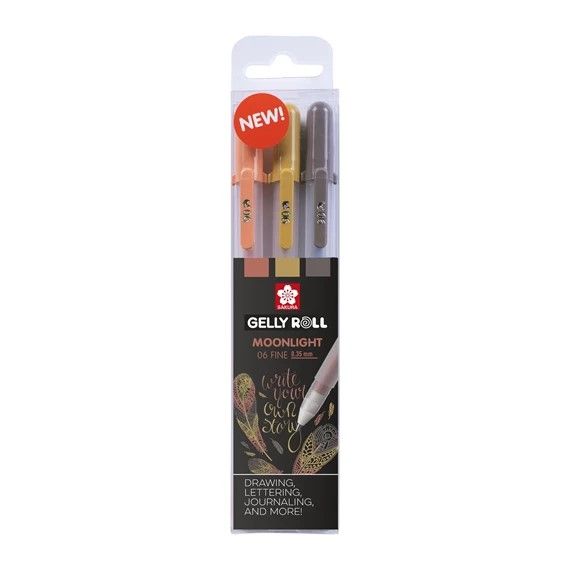 Sakura Gelly Roll Set of 3 | Moonlight, Nature