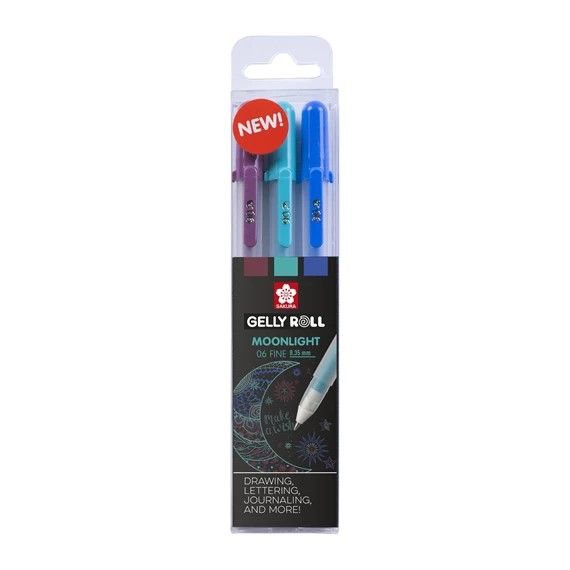 Sakura Gelly Roll Set of 3 | Moonlight, Galaxy