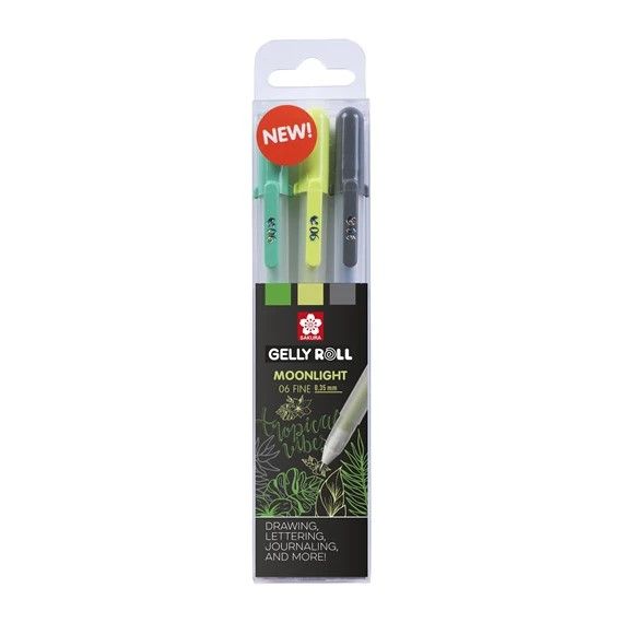 Sakura Gelly Roll Set of 3 | Moonlight, Botanical