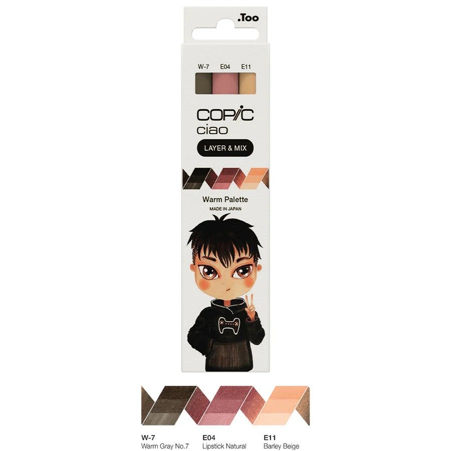 Copic Ciao, Layer and Mix Set of 3 - Warm Palette Copic Ciao, Layer and Mix Set of 3 - Warm Palette