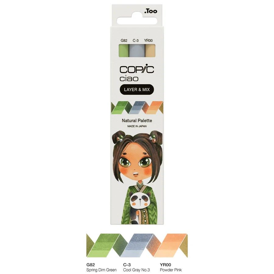 Copic Ciao, Layer and Mix Set of 3 - Natural Palette