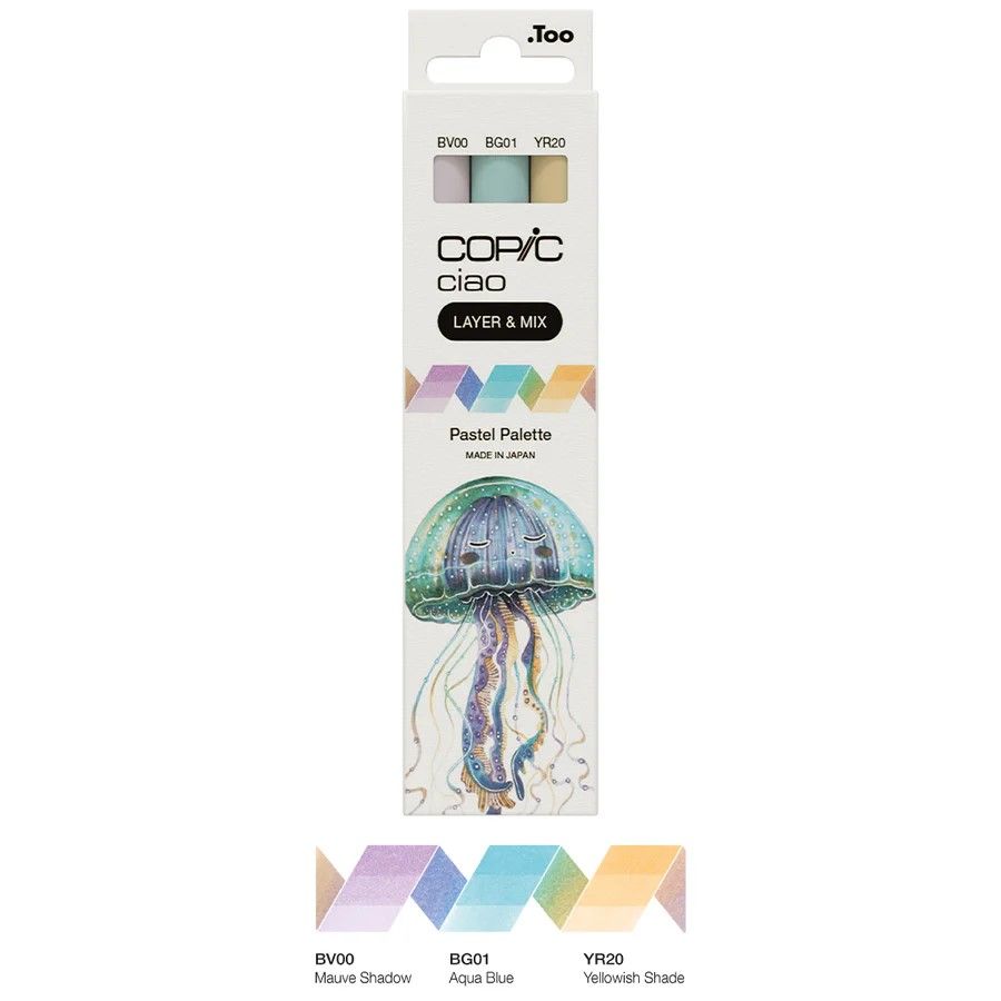 Copic Ciao, Layer and Mix Set of 3 - Pastel Palette