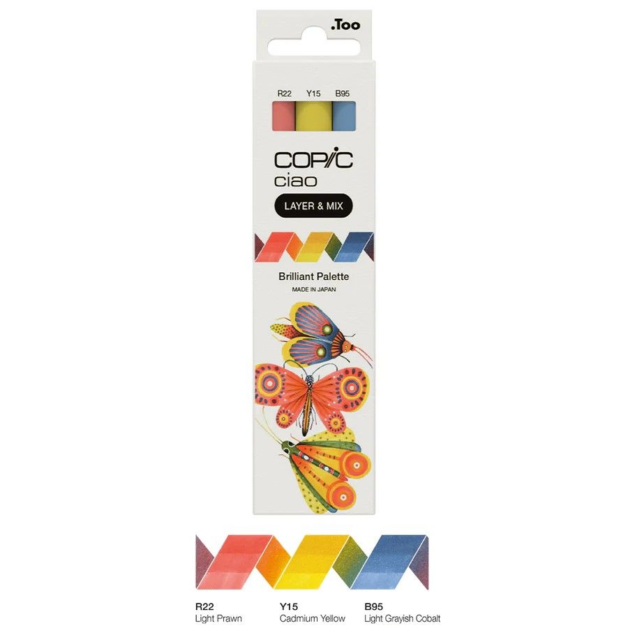 Copic Ciao, Layer and Mix Set of 3 - Brilliant Palette
