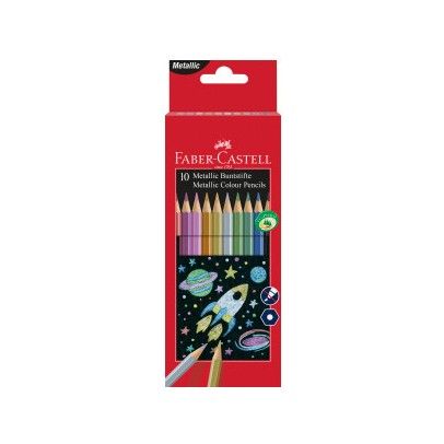 Faber Castell Metallic Coloured Pencils - Set of 10