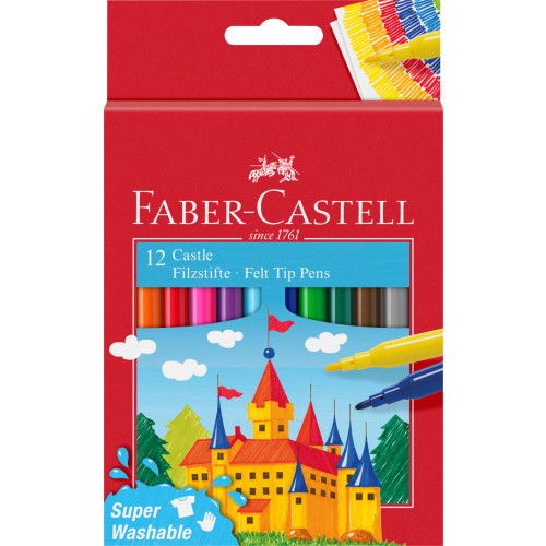 Faber Castell Fibre-tip Pens - Set of 12 Faber Castell Fibre-tip Pens - Set of 12