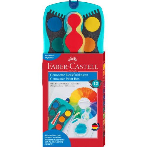 Faber Castell Connector Paint Box - 12 Colours Faber Castell Connector Paint Box - 12 Colours