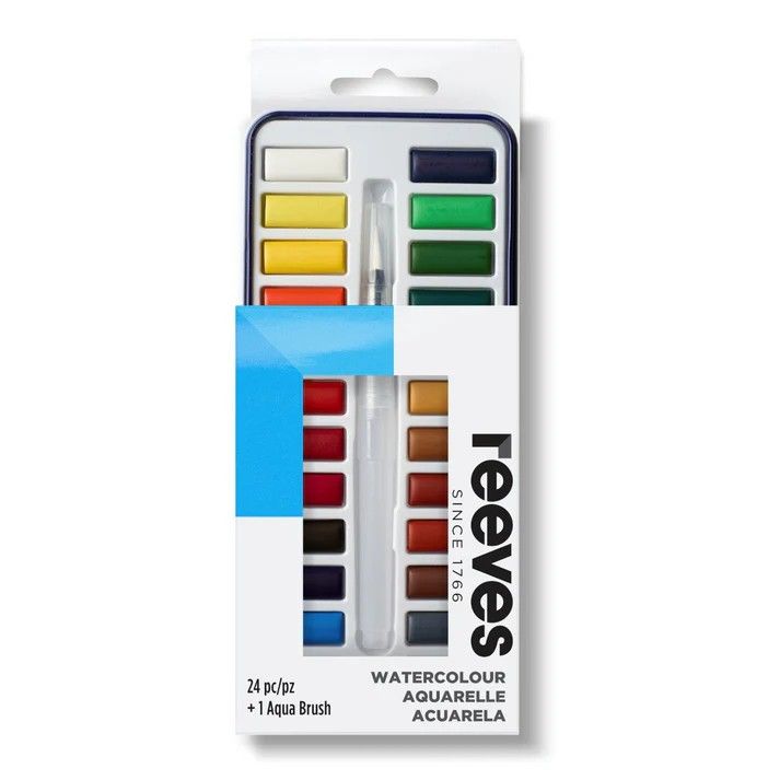 Reeves Watercolour Tin 24 Pan set Reeves Watercolour Tin 24 Pan set