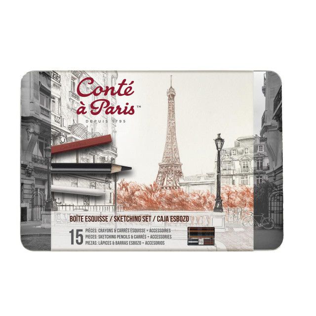 Conte a Paris Pencil Sketching Box Conte a Paris Pencil Sketching Box