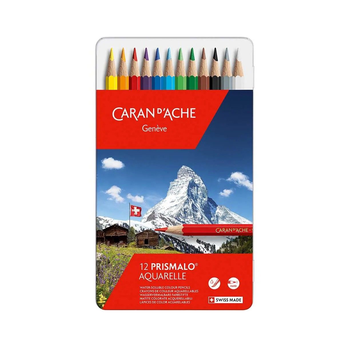 Caran dAche Prismalo Pencils Tin Set of 12 Caran dAche Prismalo Pencils Tin Set of 12