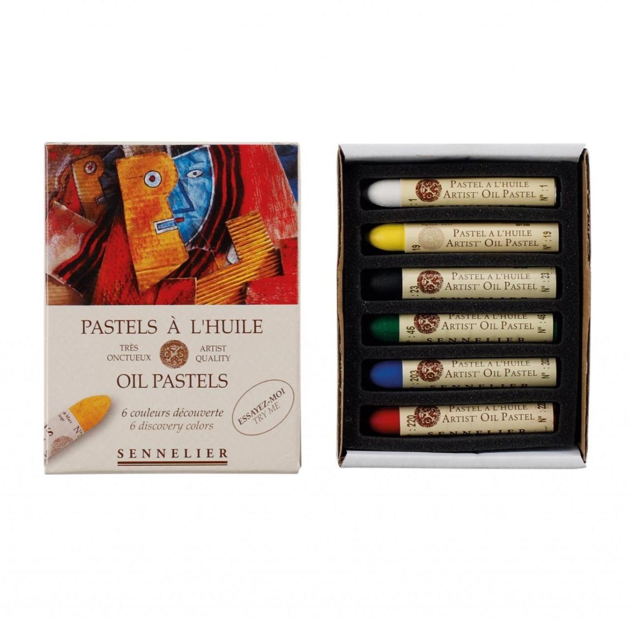 Sennelier Oil Pastel Assorted Set of 6