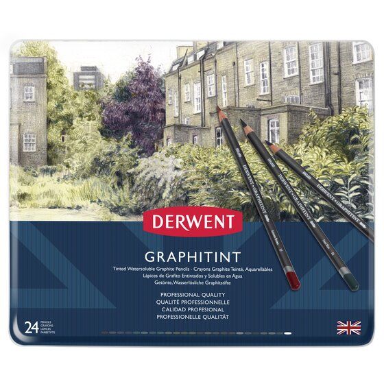 Derwent Graphitint Pencils Tin Set of 24