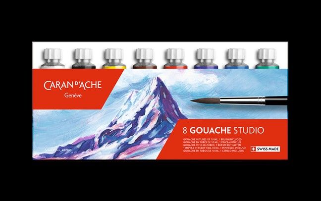 Caran dAche Classic Gouache Studio Box of 8 Caran dAche Classic Gouache Studio Box of 8