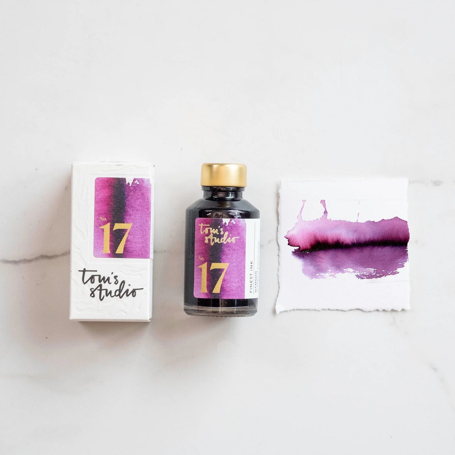 Tom's Studio Fountain Pen Ink 50ml Damson