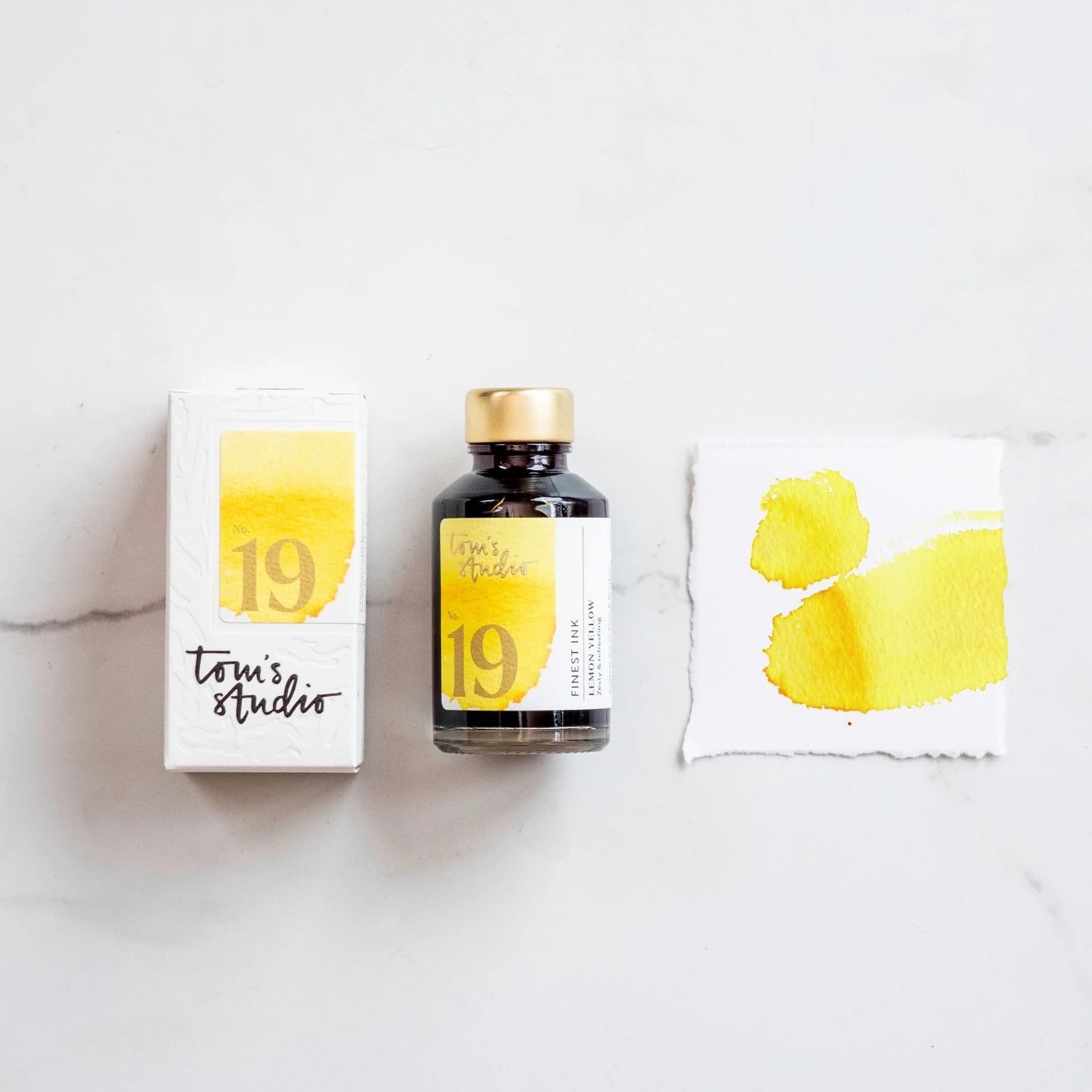 Tom's Studio Fountain Pen Ink 50ml Lemon Yellow