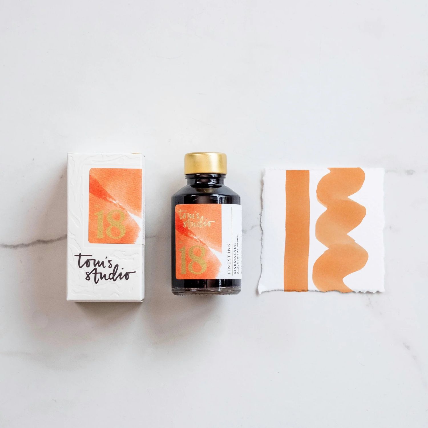 Tom's Studio Fountain Pen Ink 50ml Marmalade