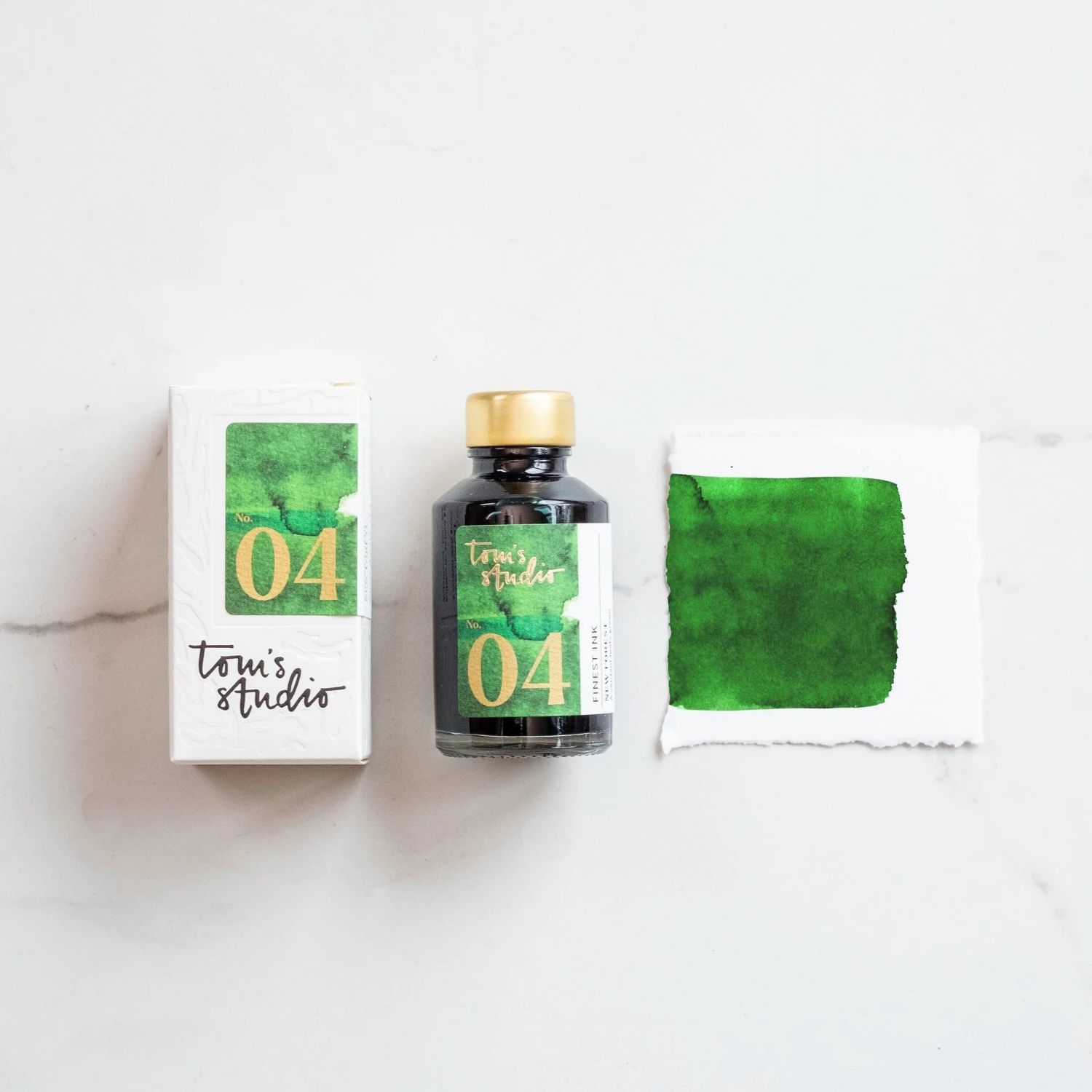 Tom's Studio Fountain Pen Ink 50ml New Forest Green