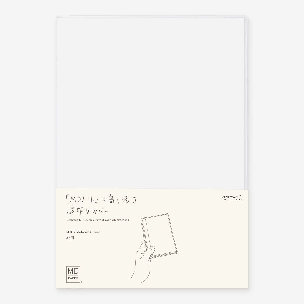 Midori MD Notebook Cover, Clear: A5