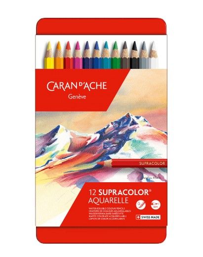 Caran dAche Supracolor Soft Pencils Tin Set of 12
