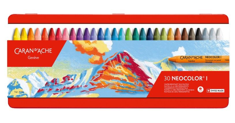 Caran dAche Neocolor I Wax Crayons Tin Set of 30