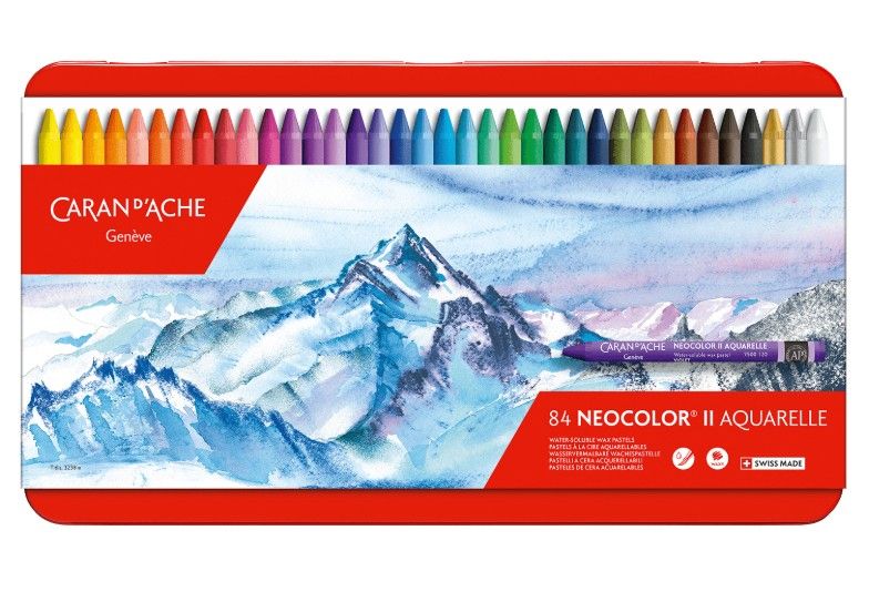 Caran dAche Neocolor II Water Soluble Wax Crayons Set of 84