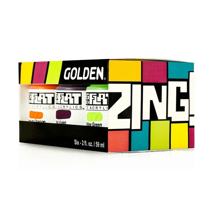 Golden Acrylics SoFlat Zing Set 6x59ml Golden Acrylics SoFlat Zing Set 6x59ml