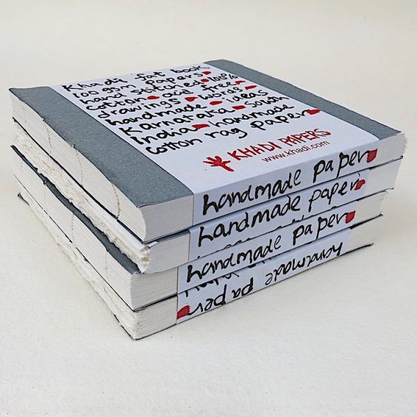 Khadi Paperback Fat Book 21x21cm 100gsm Rough