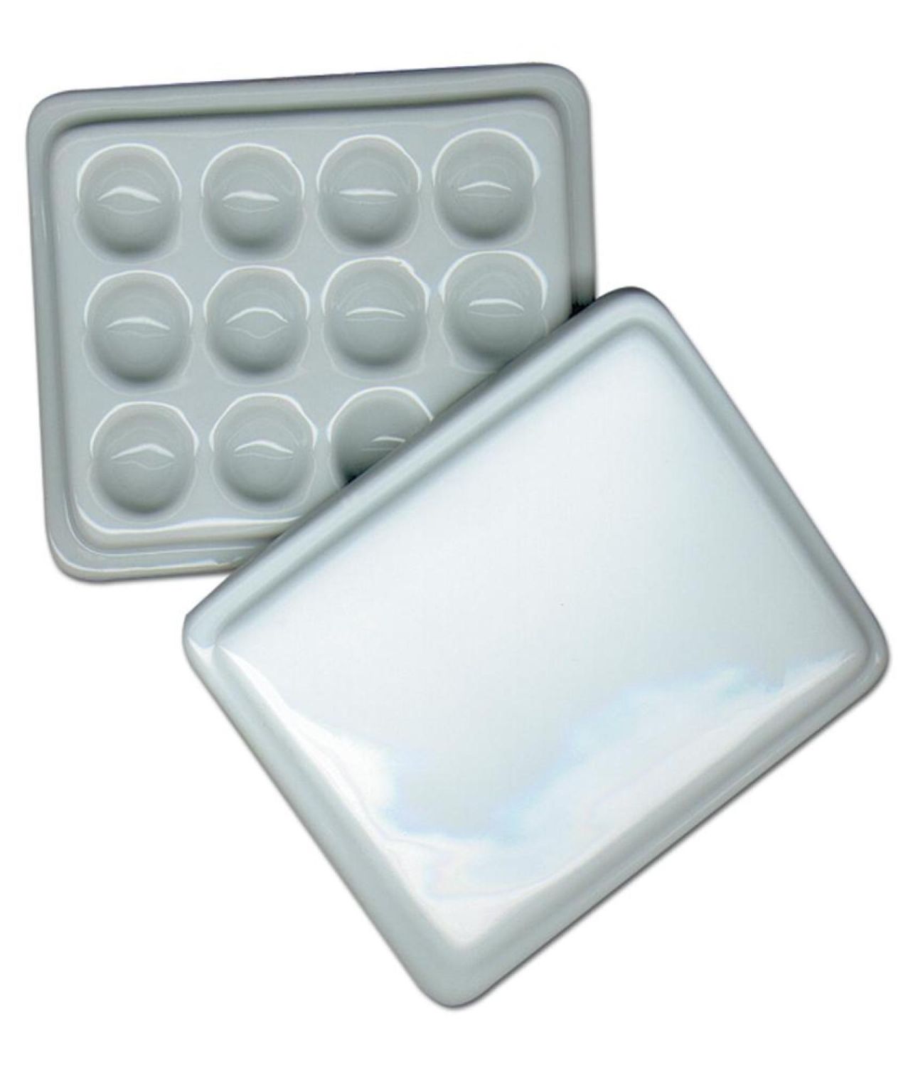 Porcelain Palette 12 wells with Lid Porcelain Palette 12 wells with Lid