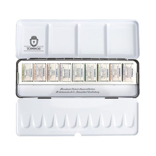 Schmincke Horadam Aquarell Retro Set - Technical Colours 9 Whole Pans