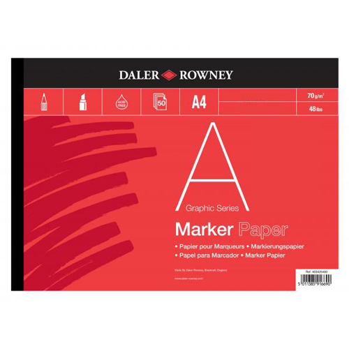 Daler Rowney Marker Pads 50 Sheets 70gsm: A3