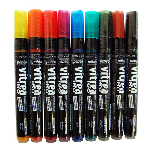 Vitrea 160 Glass Paint Markers Frosted Finish
