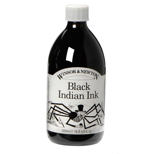Winsor & Newton Black Indian Ink 500ml