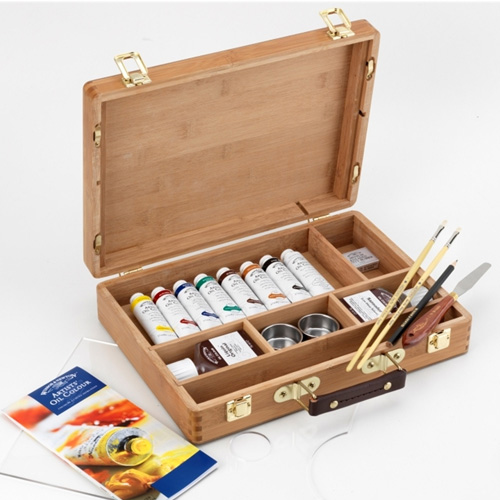 Winsor & Newton Artists Oil Colour Bamboo Box